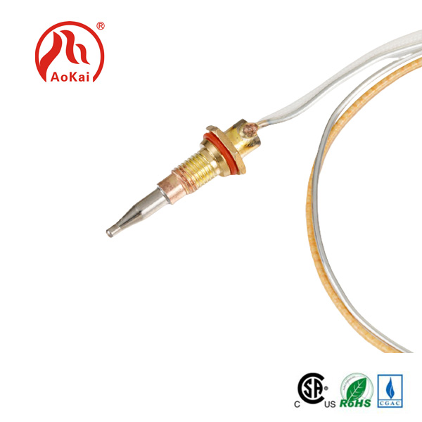 Nwụnye kwesịrị ekwesị na iji thermocouple.